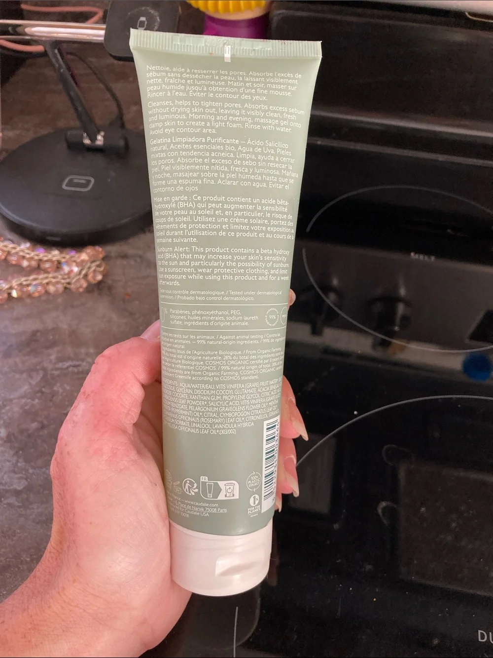 Caudalie Vinopure Purifying Gel Cleanser - Light Green